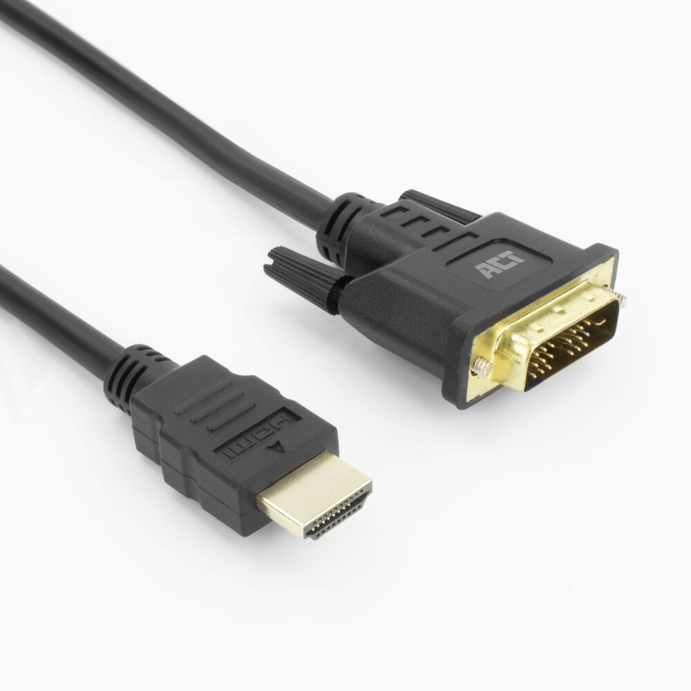 ACT AK3734 video cable adapter 1 m HDMI Type A (Standard) DVI-D Black