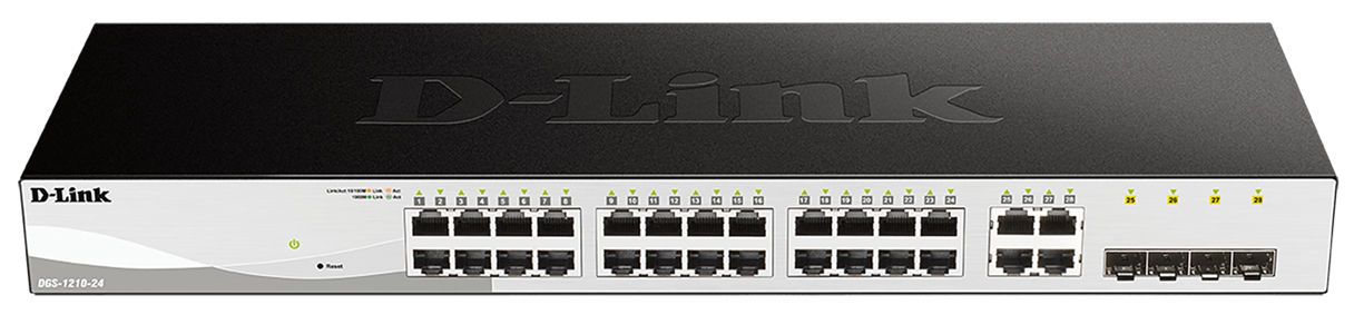 D-Link 24-Port Gigabit Smart Managed Switch including 4 SFP ports