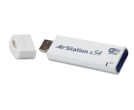 Buffalo Wireless-G Keychain USB 2.0 Adapter with Auto Installation 54 Mbit/s