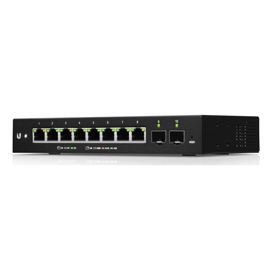 Ubiquiti EdgeSwitch EDGESWITCH-10XP with 10-Port Gigabit Ethernet PoE Switch