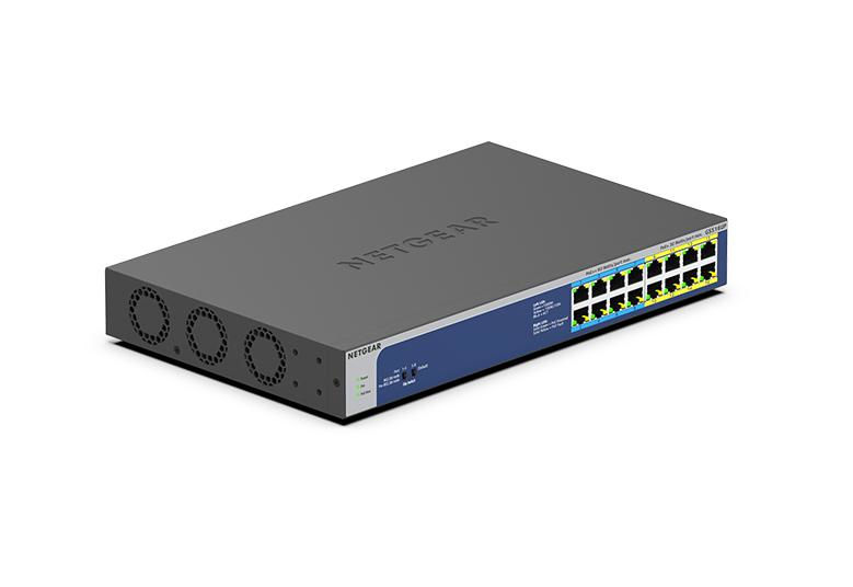 NETGEAR GS516UP Unmanaged Gigabit Ethernet (10/100/1000) Power over Ethernet (PoE) Grey