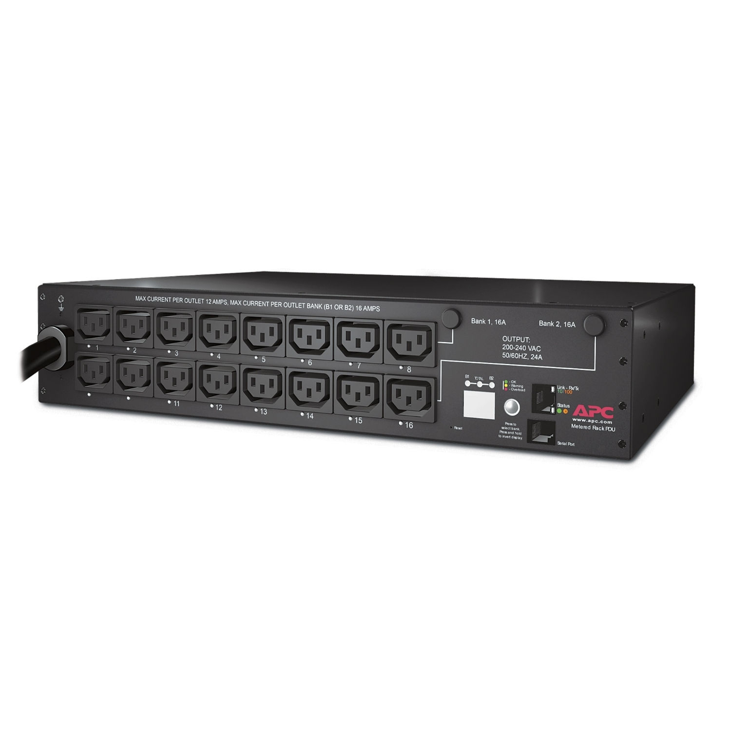 APC Rack PDU, Switched, 2U, 30A, 208V, (16)C13