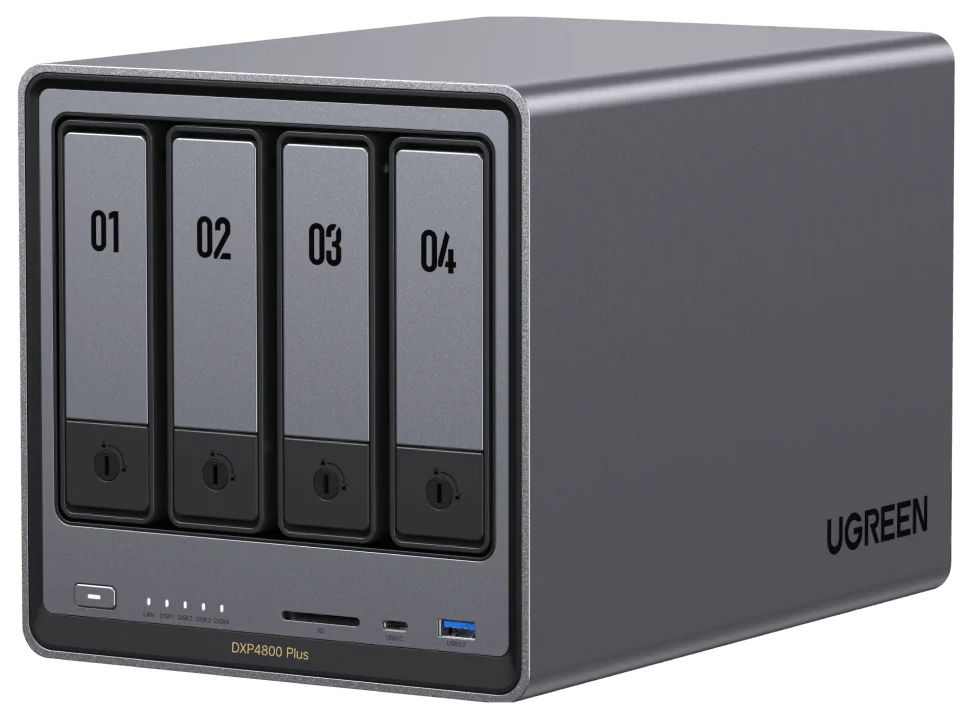 Ugreen NASync DXP4800 Plus NAS Desktop Intel® Pentium® 8 GB DDR5 UGOS Pro Black