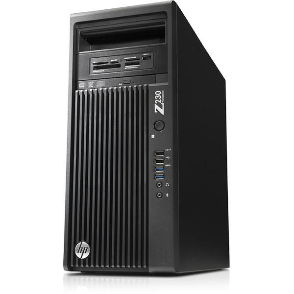 HP 230 MT Intel® Xeon® E3 V3 Family E3-1245V3 8 GB DDR3-SDRAM 1 TB HDD Windows 7 Professional Mini Tower Workstation Black