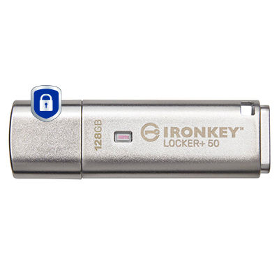 Kingston Technology IronKey 128GB IKLP50 AES USB, w/256bit Encryption