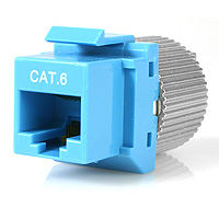 StarTech.com Tool-less Type Category 6 Keystone Jack - Blue