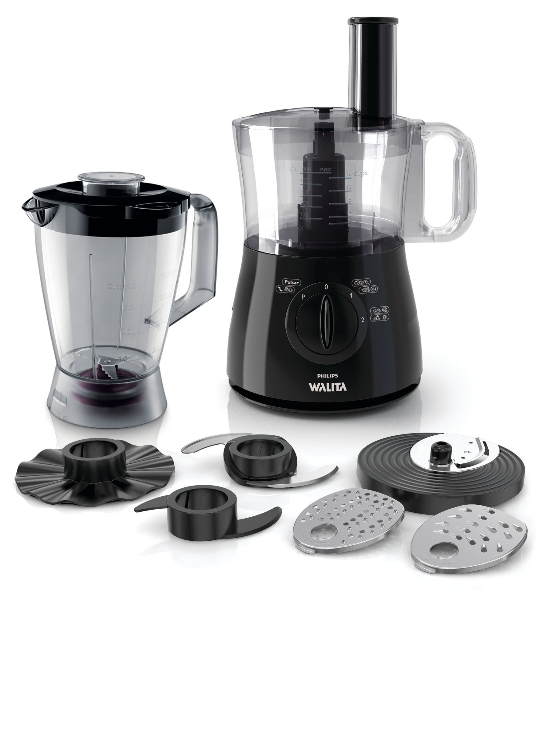 Philips Walita Daily Collection RI7625/90 food processor 500 W 2 L Black