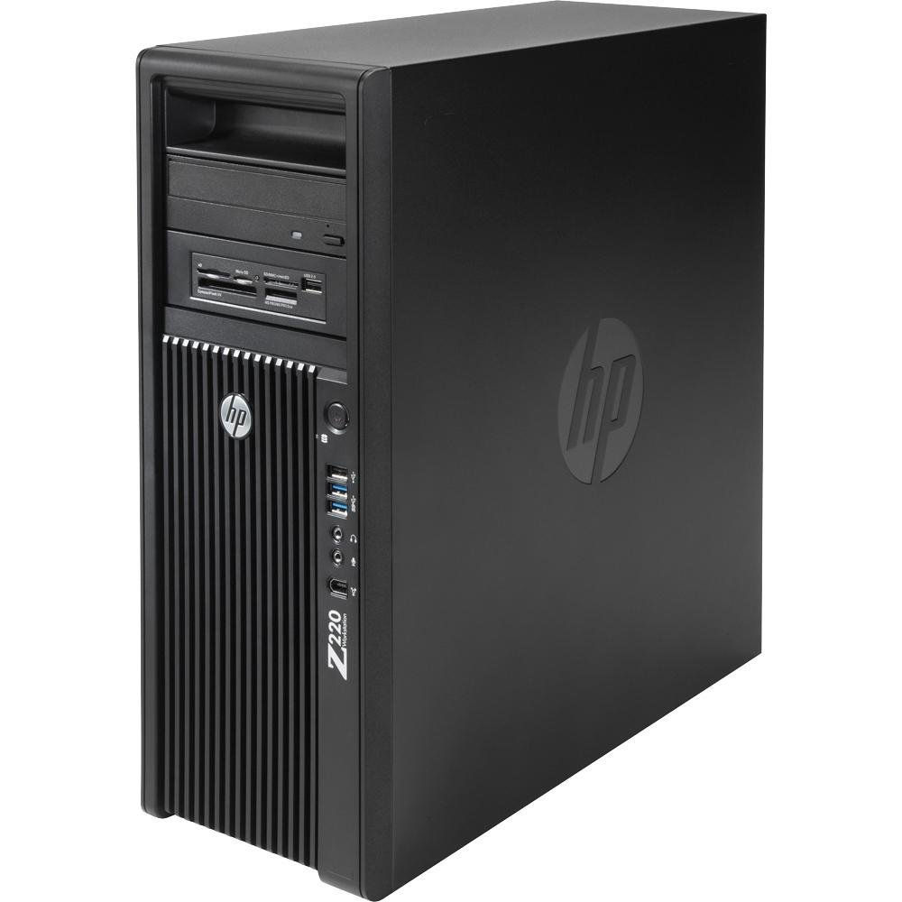 HP 220 CMT + ZR2330w Intel® Xeon® E3 V2 Family E3-1225V2 4 GB DDR3-SDRAM 1 TB HDD Windows 7 Professional Minitower Workstation Black