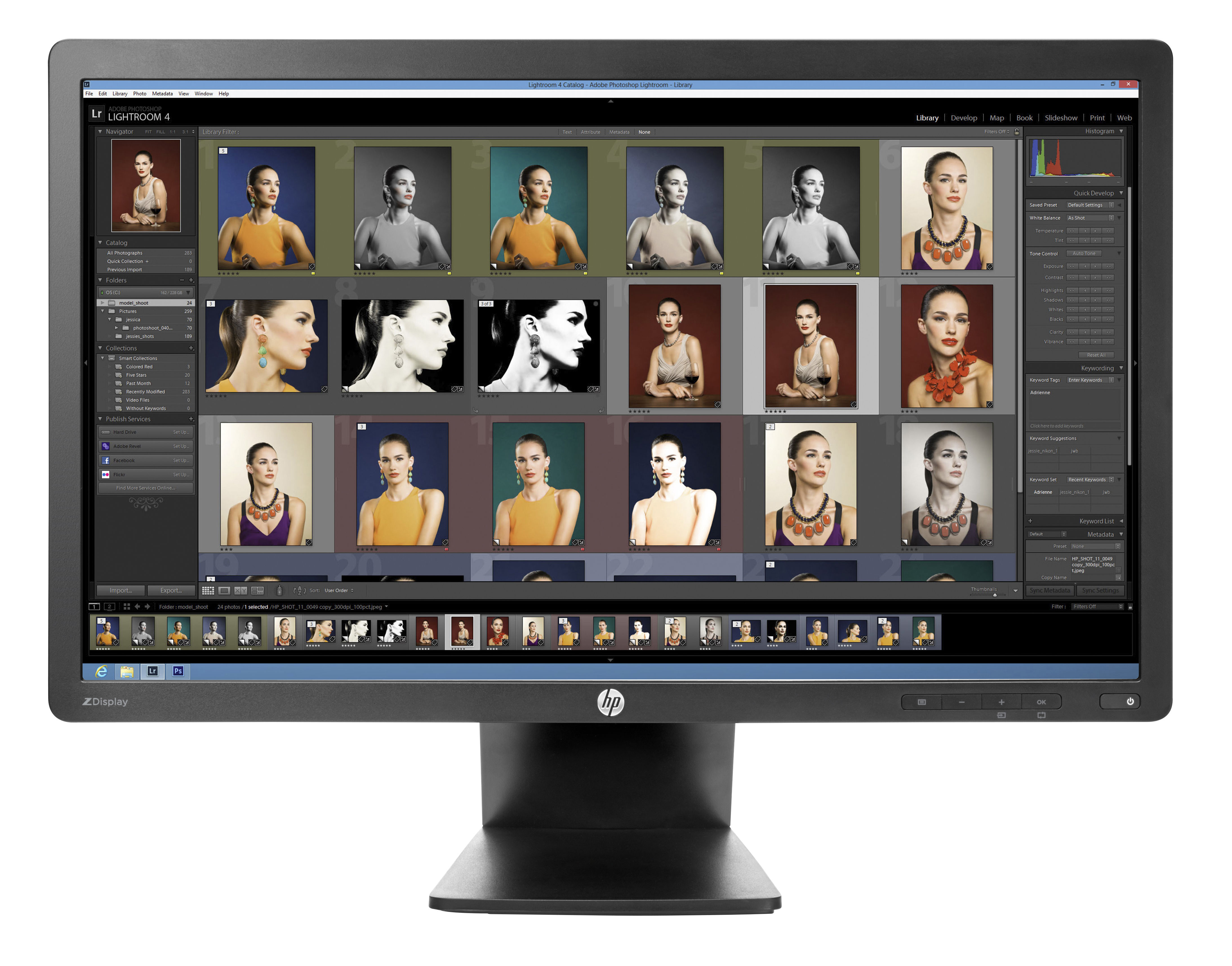 HP Z23i computer monitor 58.4 cm (23") 1920 x 1080 pixels Full HD LED Black