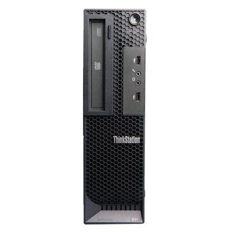 Lenovo ThinkStation E31 Intel® Xeon® E3 Family E3-1270 8 GB DDR3-SDRAM 180 GB SSD NVIDIA® Quadro® 410 Windows 7 Professional SFF Workstation Black