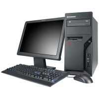 Lenovo ThinkCentre A62 AMD Athlon X2 5000B 1 GB DDR2-SDRAM 160 GB AMD Radeon HD 3100 Windows XP Professional Desktop PC Black