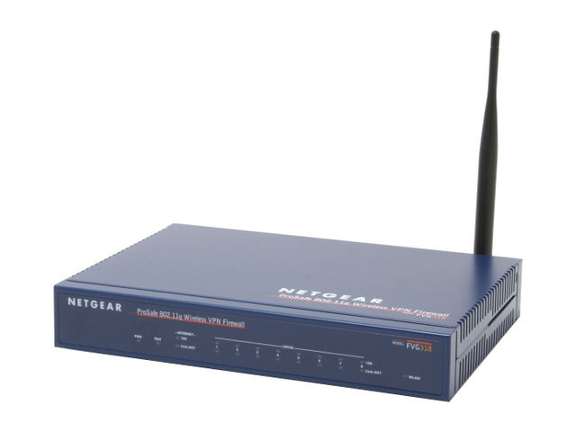 NETGEAR FVG318 wireless router Fast Ethernet Blue