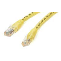 StarTech.com 25 ft Cat 6 Yellow Molded Gigabit Crossover RJ45 UTP Cat6 Patch Cable