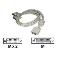 Matrox LFH60-to-dual-DVI-I-adapter cable (CAB-L60-2XD6F) 1.8 m 1x LFH60 2x DVI Grey