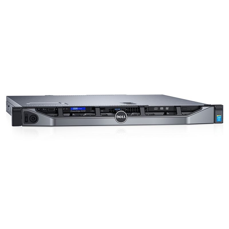 pe_r230_1346_c, Dell PowerEdge R230 Rack Server, Intel Xeon E3-1240 v5/16GB Memory/2TB HDD