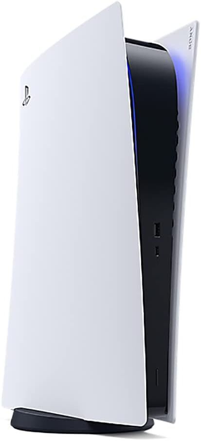 Sony PlayStation 5 Digital Edition Console with Wireless Controller – 16GB GDDR6 RAM, 825GB SSD, 4K/120Hz & 8K Output, White Edition