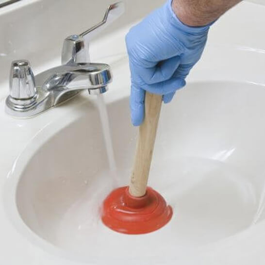 Plunger Unblocking Sink