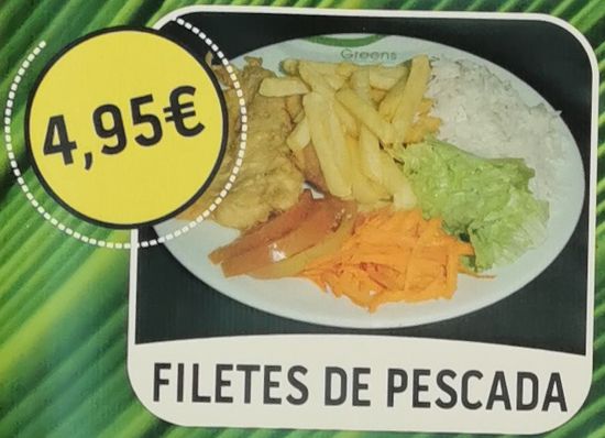 Greens - Servido Menu (Takeaway, Delivery) - Filetes de Pescada