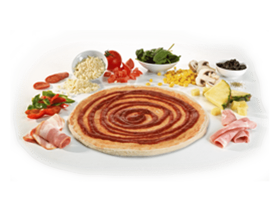 Telepizza - Servido Menu (Takeaway, Delivery) - Les ingrédients - Traditionnels ou Vegan - Individuels