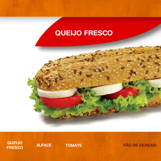 Vitaminas - Servido Menu (Takeaway, Delivery) - Sandwich - Suggestion - Fresh Cheese (vegetarian) + Sauce + Drink