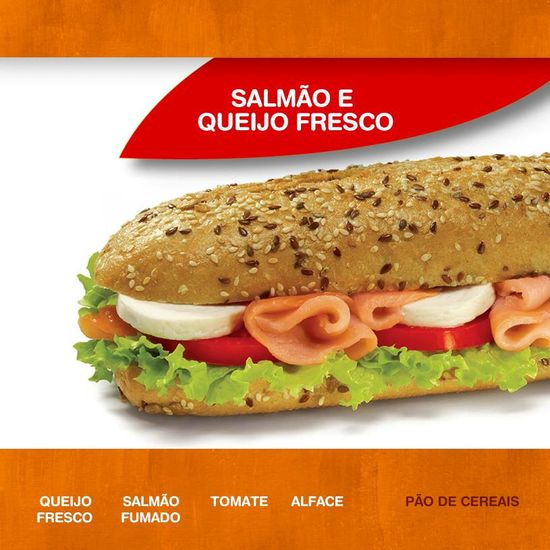 Vitaminas - Servido Menu (Takeaway, Delivery) - Sandwich - Suggestion - Fresh Salmon and Cheese + Sauce + Drink