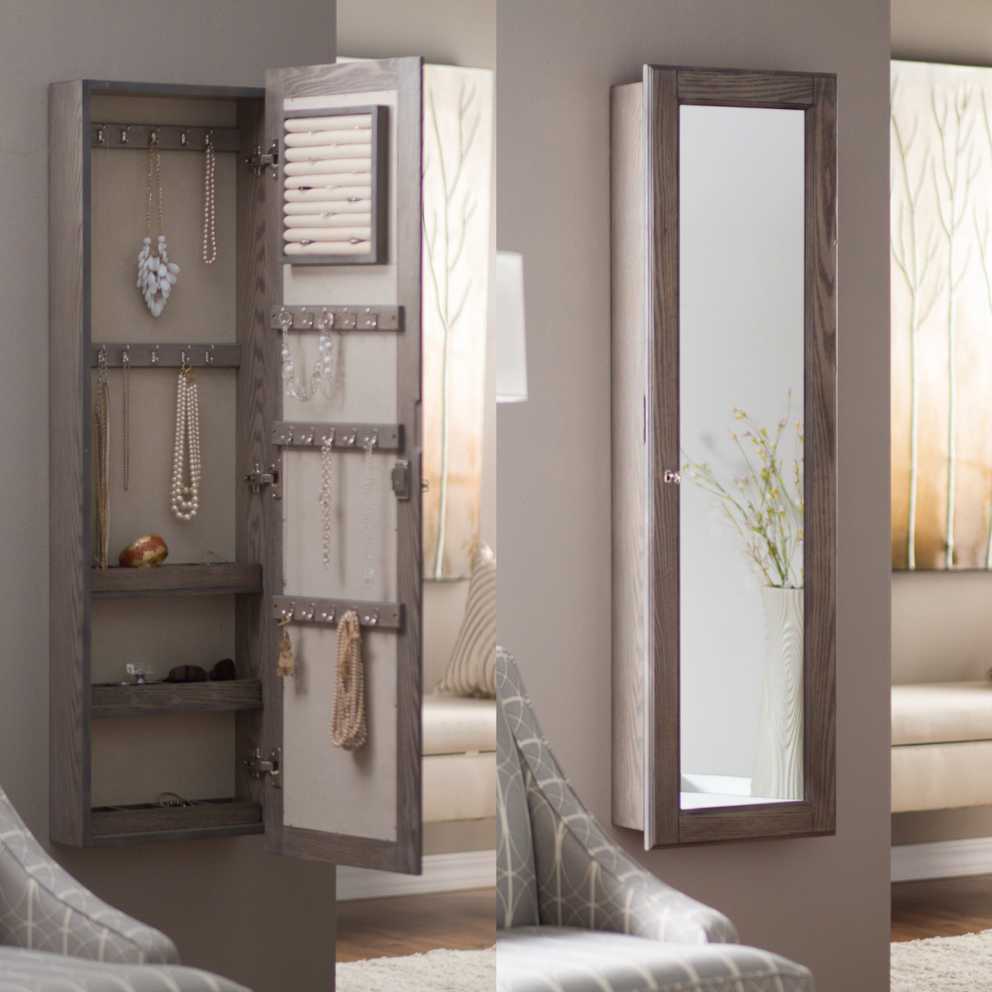 Featured Photo of Jewelry Armoire Wall Mirrors