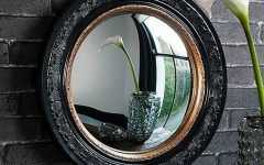 Rustic Black Round Oversized Mirrors
