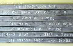 Wood Word Wall Art