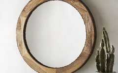 Jagged Edge Round Wall Mirrors