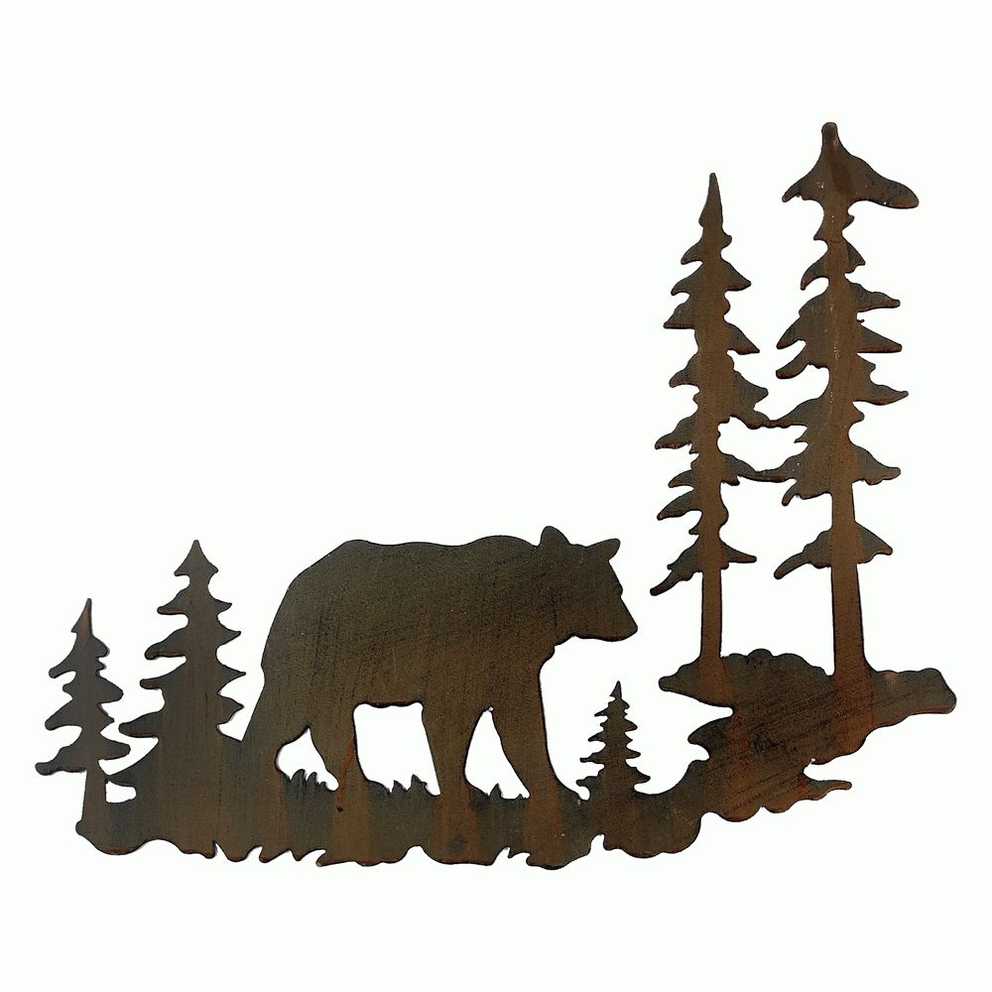 Woodland Bear Metal Wall Art Inside Most Recent Bear Metal Wall Art (Gallery 3 of 20)
