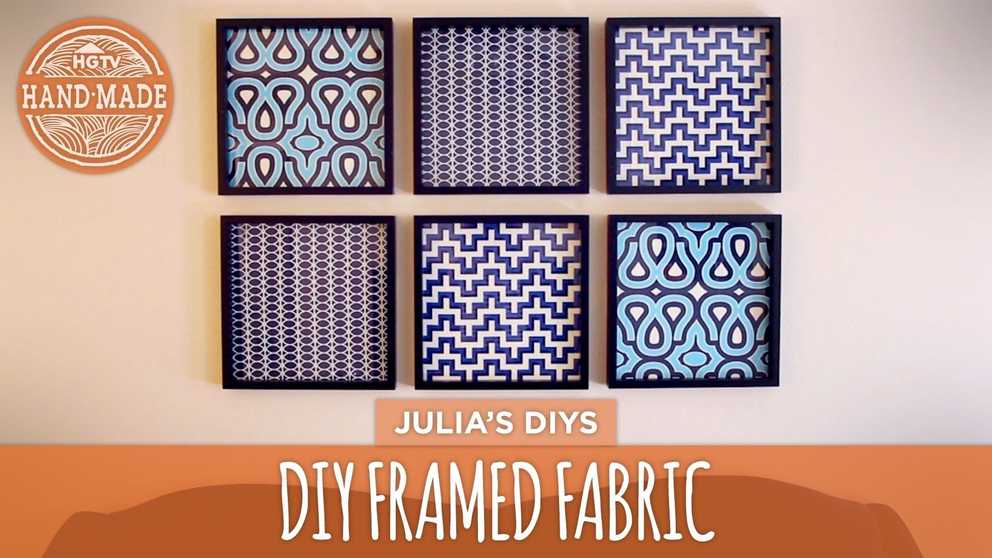 Featured Photo of Diy Framed Fabric Wall Art