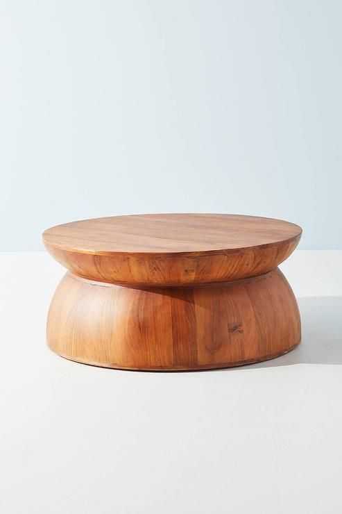 Betania Round Natural Acacia Wood Coffee Table Intended For Acacia Wood Coffee Tables (Gallery 19 of 20)