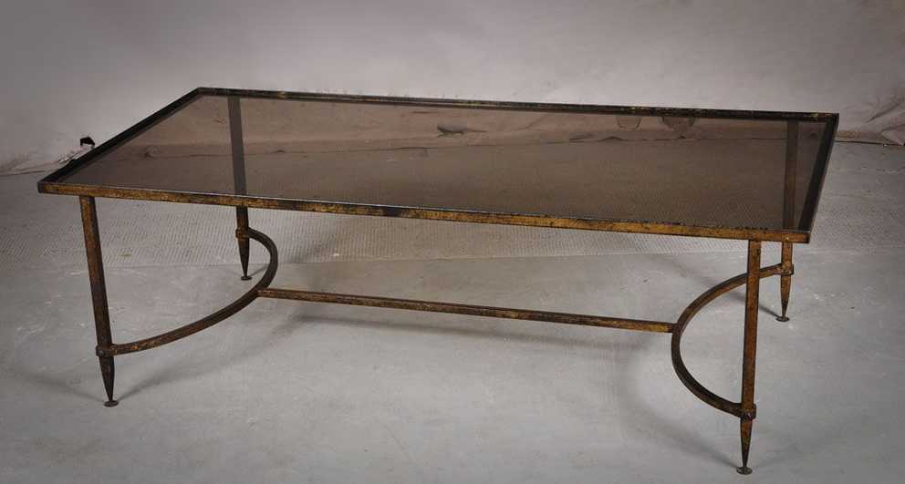 Cast Iron Coffee Table, Circle Of Maison Ramsay, 1950's – Low Table In Iron Coffee Tables (Gallery 20 of 20)