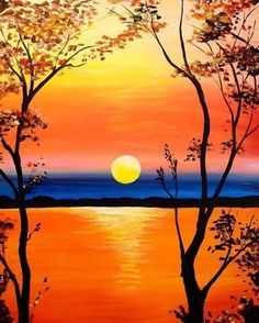 72 Sunrise Painting, Acrylic Painting Landscape Ideas | Sunrise Painting,  Landscape Paintings, Hand Painting Art Throughout Best And Newest Sunrise Wall Art (Gallery 17 of 20)