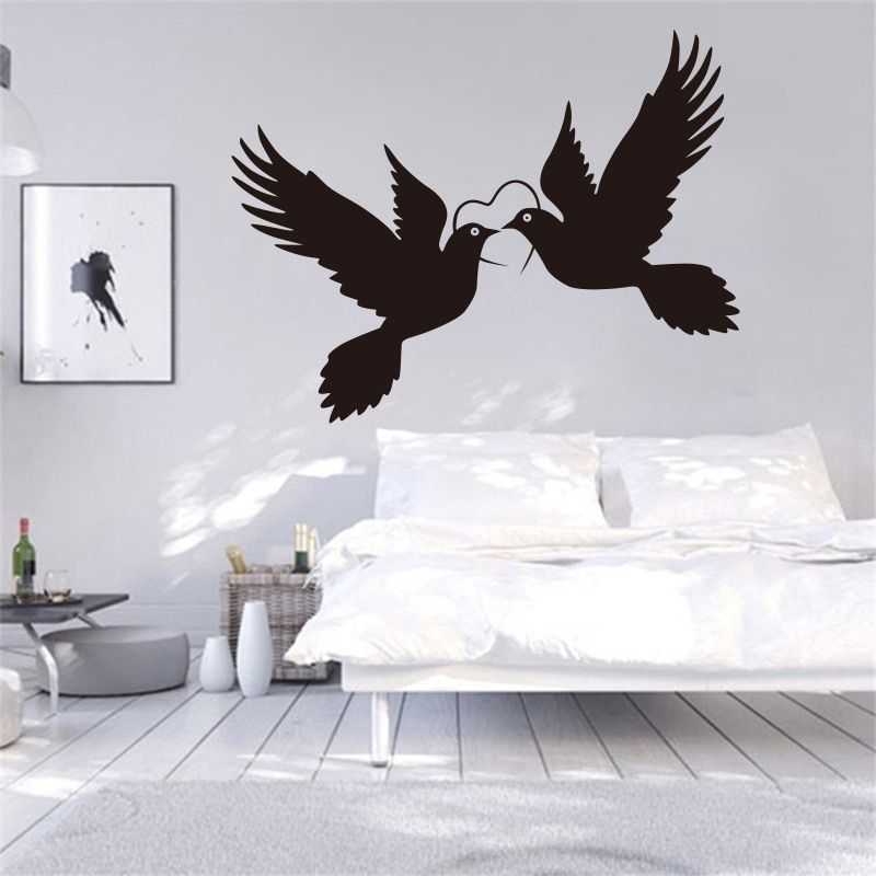 New Design Home Decoration Painting Pigeon Vinyl Carving Wall Stickers  Removable Mural Family Fashion Simple Poster Dw0753 – Wall Stickers –  Aliexpress Pertaining To Latest Pigeon Wall Art (Gallery 11 of 20)