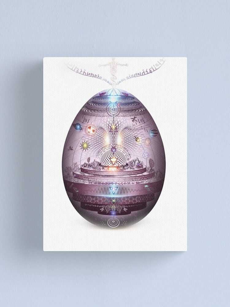 The Cosmic Egg" Canvas Print For Salehhisim | Redbubble Within Most Popular Cosmic Egg Wall Art (Gallery 15 of 20)