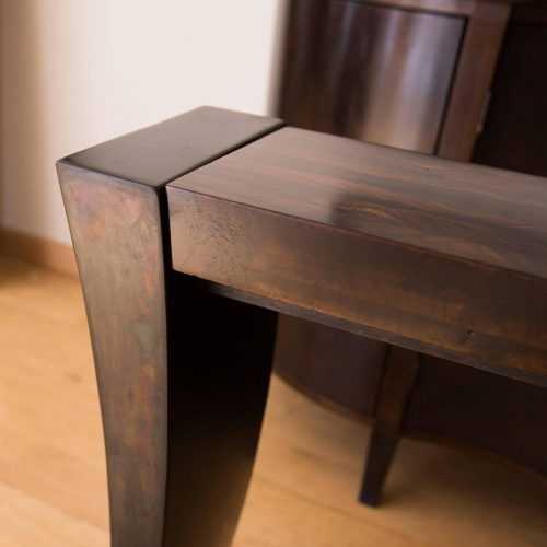Oak Wood And Metal Legs Console Tables (Photo 1 of 20)