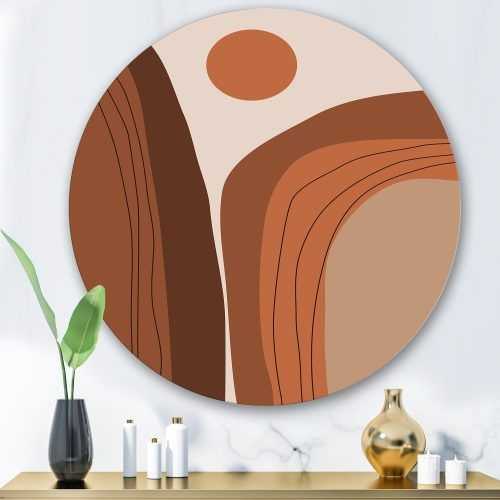 Abstract Terracotta Landscape Wall Art (Photo 20 of 20)