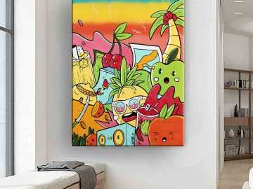 Graffiti Style Wall Art