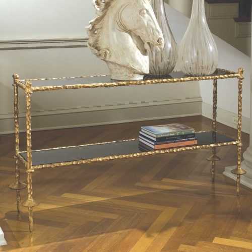 Antique Blue Wood And Gold Console Tables (Photo 15 of 20)