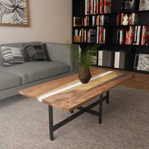 Solid Acacia Wood Coffee Tables (Photo 20 of 20)