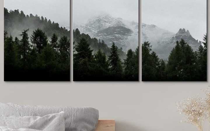Mountains in the Fog Wall Art