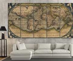 20 Inspirations Maps Wall Art