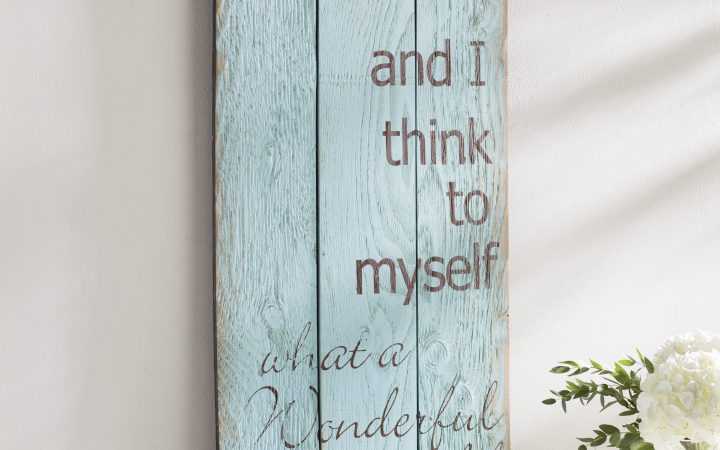 Wonderful World Wall Decor