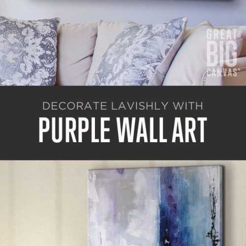Purple And Grey Abstract Wall Art (Photo 14 of 20)