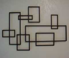  Best 20+ of Geometric Metal Wall Art