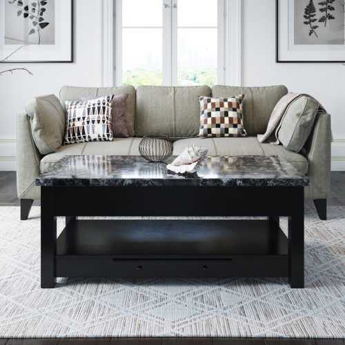 Faux-Marble Top Coffee Tables (Photo 20 of 20)