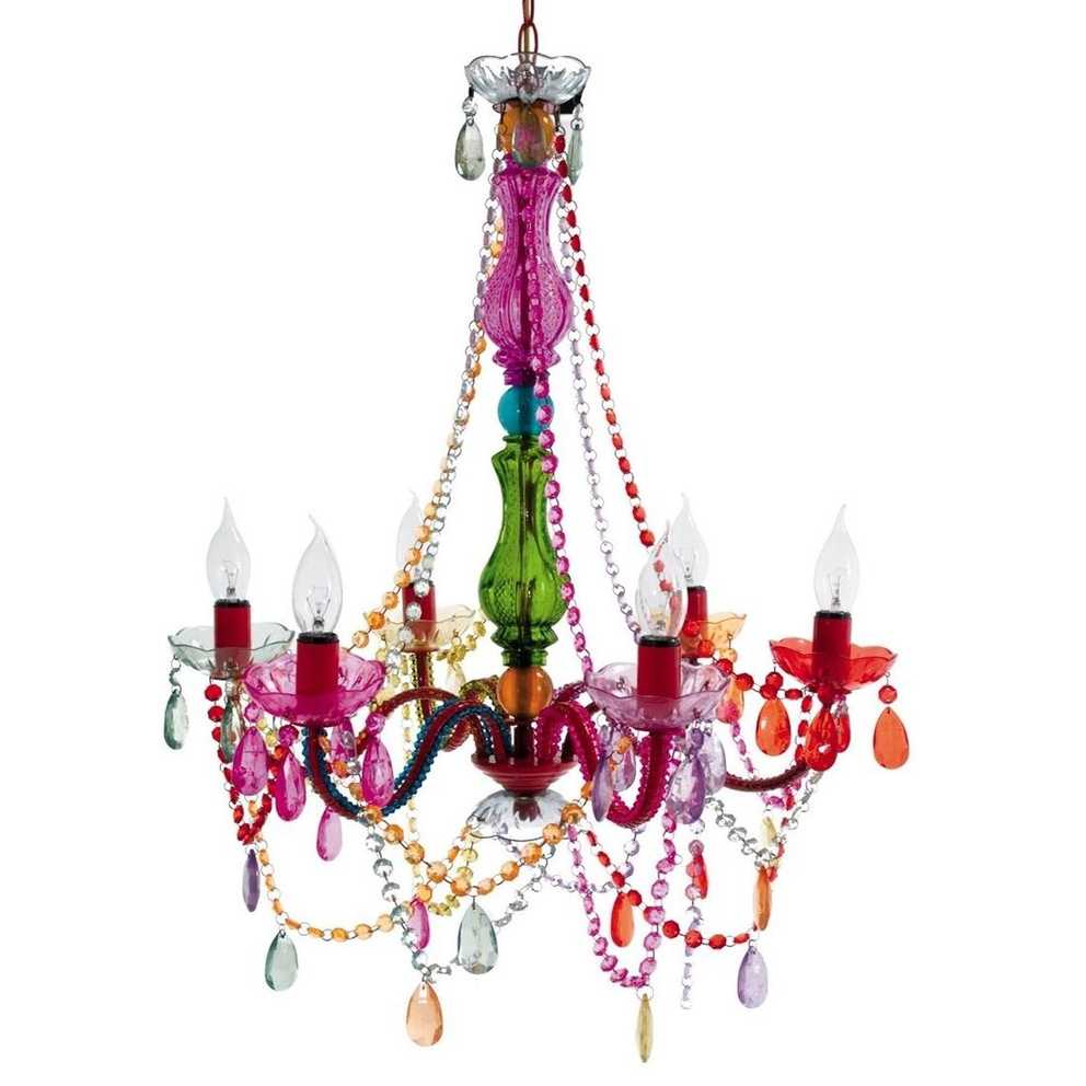 Featured Photo of Multi Colored Gypsy Chandeliers