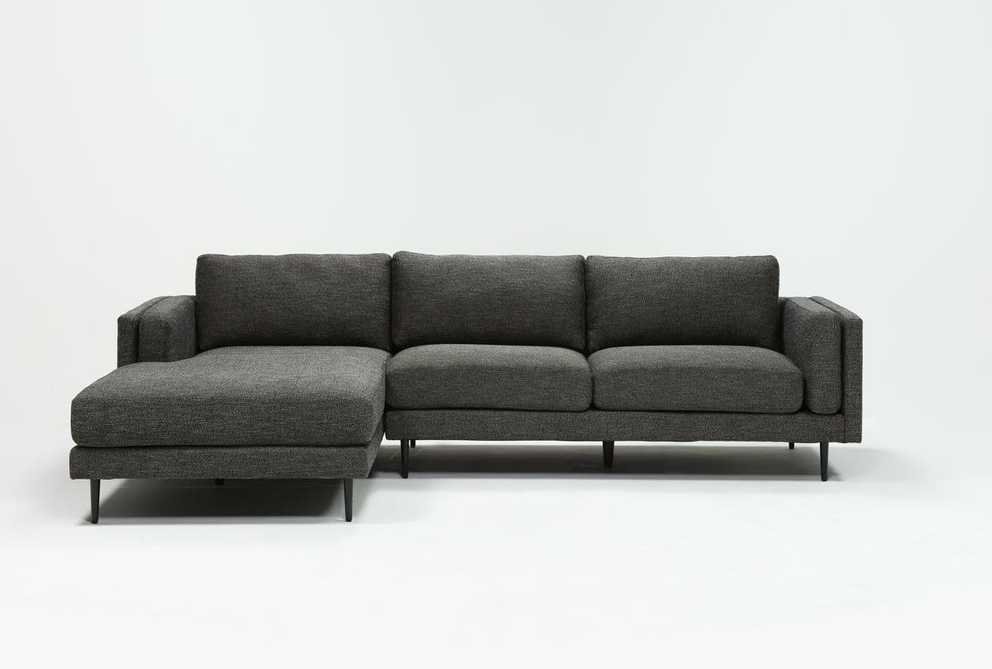 Featured Photo of Aquarius Dark Grey 2 Piece Sectionals With Laf Chaise