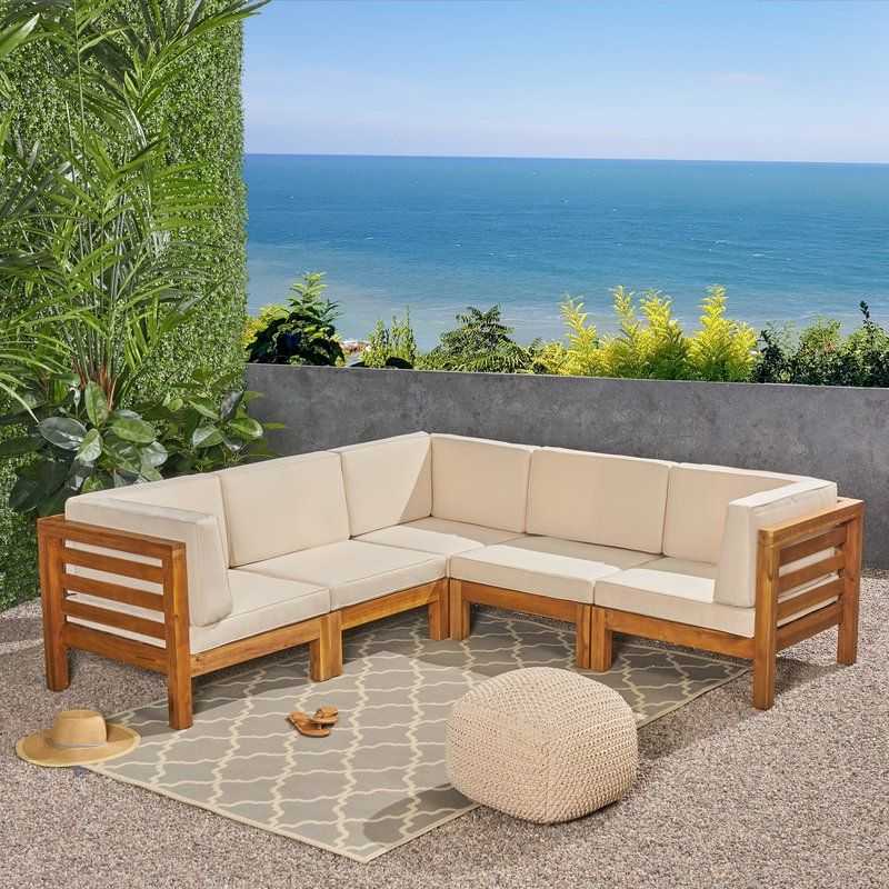 Featured Photo of Seaham Patio Sectionals With Cushions